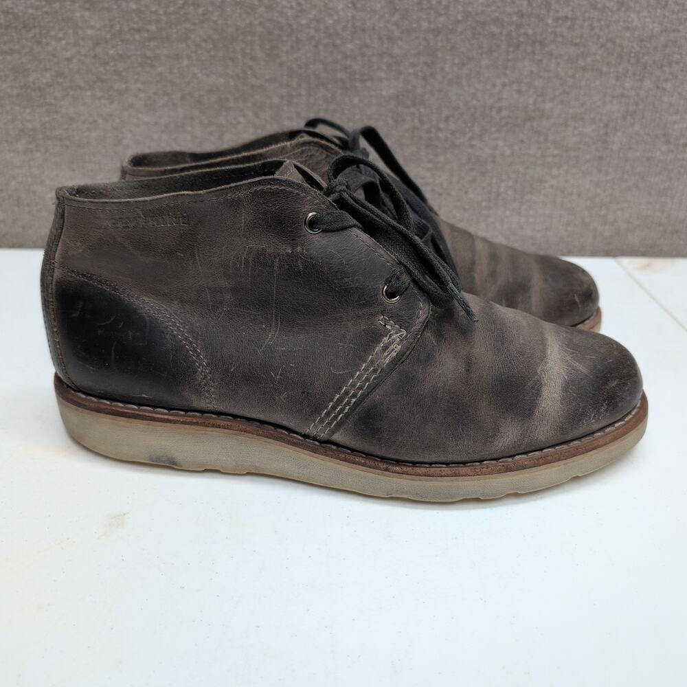 Wolverine Chukka Men's Brown Leather Boots Size 9 Oil Resistant Made In USA